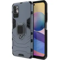 Чохол накладка Honor Defence Ring Realme 5 Pro Сіра