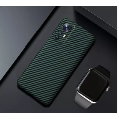 Чехол накладка Anomaly Carbon Xiaomi Mi 11 Lite Зеленая