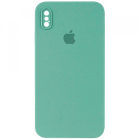 Чехол накладка HC iPhone X Бирюзовая (Denim Blue) Square Full Чехол накладка HC iPhone X Бирюзовая (Denim Blue) Square Full