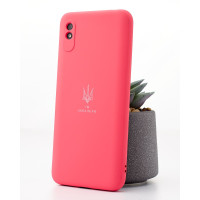 Чехол накладка SOFT Тризуб Samsung A045 (A04) Малиновая