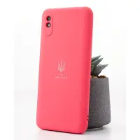 Чехол накладка SOFT Тризуб Samsung A045 (A04) Малиновая