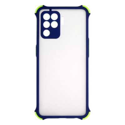 Чехол накладка Armor Frame Oppo Reno 5 Lite Синяя