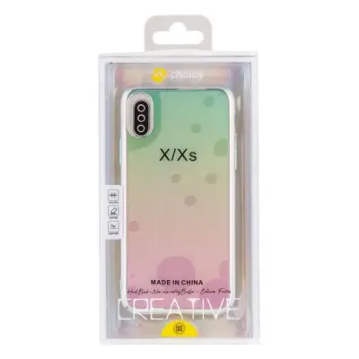 Чехол накладка Clear Gradient iPhone X/Xs Прозрачная