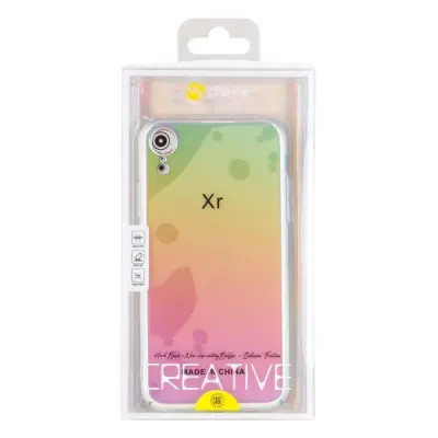 Чехол накладка Clear Gradient iPhone Xr Прозрачная