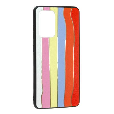 Чехол накладка Rainbow Samsung A525 (A52) Белая
