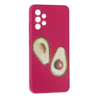 Чехол накладка Art Samsung A325 (A32) Вишневая/ Авокадо