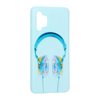 Чехол накладка Art Samsung A325 (A32) Мятная/ Наушники Чехол накладка Art Samsung A325 (A32) Мятная/ Наушники