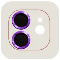Захисне скло на камеру Metal iPhone 11/12/12 mini Фіолетове