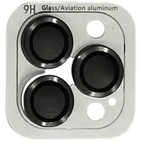 Захисне скло на камеру Metal iPhone 11 Pro/11 Pro Max/12 Pro Темно-сіре