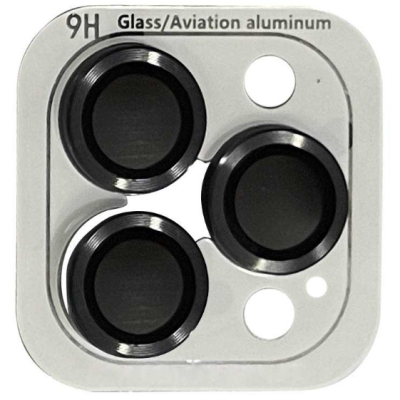 Защитное стекло на камеру Metal iPhone 11 Pro/11 Pro Max/12 Pro Темно-серое