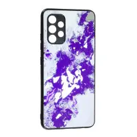 Чехол накладка Marble UV Samsung A325 (A32) Серая