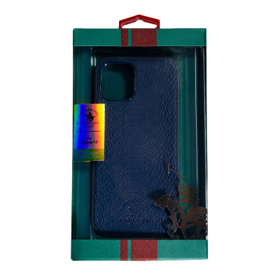 Чехол накладка Santa Barbara Snake iPhone 12 Синяя