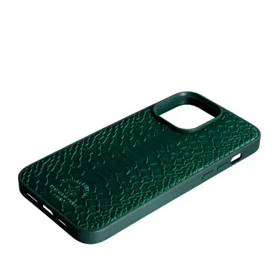 Чехол накладка Santa Barbara Snake iPhone 14 Pro Max Зеленая