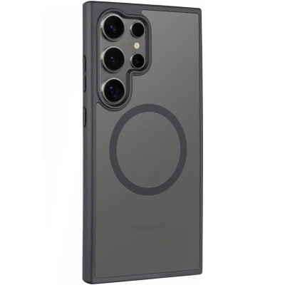 Чехол Накладка Ummi Colorfull MagSafe Samsung S938 S25 Ultra Черная