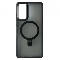 Чехол накладка Matte Ring MagSafe Samsung S24 Ultra (S928) Черная