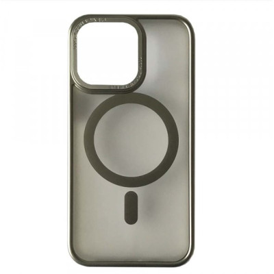 Чехол накладка Perfect MagSafe iPhone 13 Pro Max Серебряная (Titanium Silver)