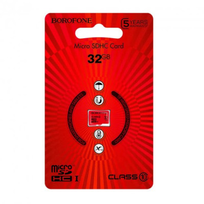 Карта пам\'яті Micro SD 32Gb Borofone Class10