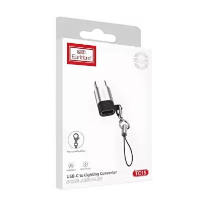Перехідник адаптер OTG Earldom ET-TC15 USB-C to Lightning Перехідник адаптер OTG Earldom ET-TC15 USB-C to Lightning