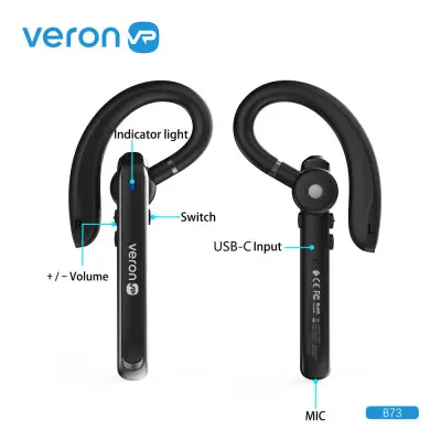 Bluetooth гарнітура Veron B73 Чорна