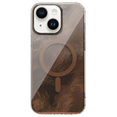Чехол Накладка Shiny Mountain MagSafe iPhone 13/ iPhone 14 (Chocolate)