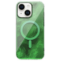 Накладка Shiny Mountain MagSafe iPhone 13/ iPhone 14 Зеленая
