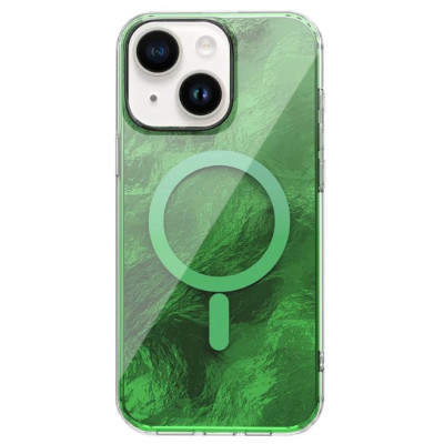 Накладка Shiny Mountain MagSafe iPhone 13/ iPhone 14 Зелена