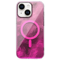 Накладка Shiny Mountain MagSafe iPhone 13/ iPhone 14 Розовая