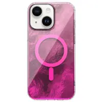 Накладка Shiny Mountain MagSafe iPhone 13/ iPhone 14 Рожева