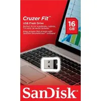Флеш память USB 16Gb San Disk Cruzer Fit USB 2.0  Black, Черный