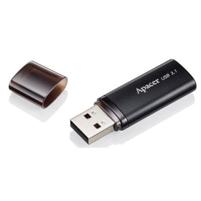 Флеш память USB 64Gb Apacer AH25B USB 3.1  Black, Черный