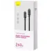 Кабель дата Baseus Tungsten Type-C to Type-C 1м 240W Чёрный Кабель дата Baseus Tungsten Type-C to Type-C 1м 240W Чёрный