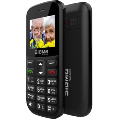 Мобільний телефон Sigma Comfort 50 EASY TYPE-C Black, чорний
