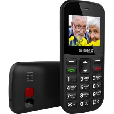 Мобільний телефон Sigma Comfort 50 EASY TYPE-C Black, чорний