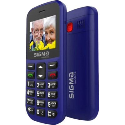 Мобільний телефон Sigma Comfort 50 EASY TYPE-C Blue, Синій