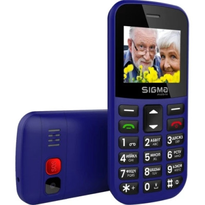 Мобільний телефон Sigma Comfort 50 EASY TYPE-C Blue, Синій