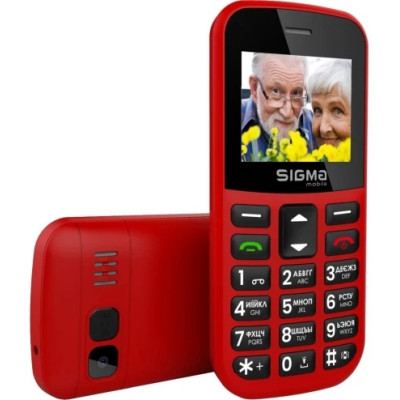 Мобільний телефон Sigma Comfort 50 EASY TYPE-C Red, Червоний