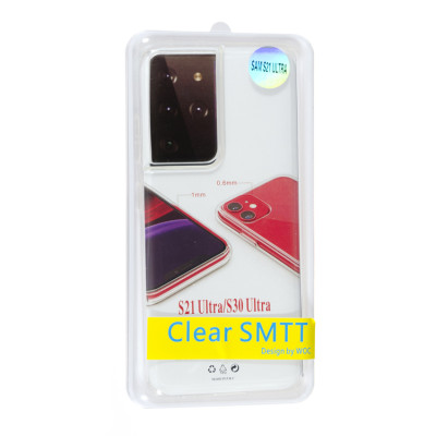 Чехол накладка SMTT Samsung G998 (S21 Ultra) прозрачная