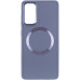 Чехол накладка Bonbon Metal MagSafe Samsung A546 (A54 5G)  Серая (Lavander)