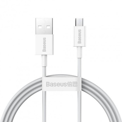 Кабель дата Baseus Superior MicroUSB 1м Білий