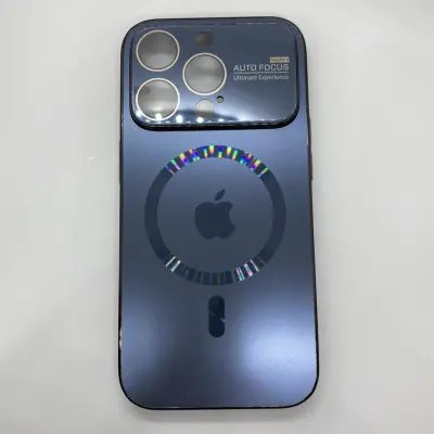 Чехол накладка PC Slim Sapphire MagSafe iPhone 15 Pro Черная (Graphite Black)