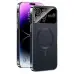 Чехол накладка PC Slim Sapphire MagSafe iPhone 15 Pro Max Черная (Graphite Black)