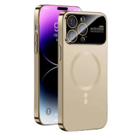 Чехол накладка PC Slim Sapphire MagSafe iPhone 15 Pro Max Золотая (Champaign Gold)