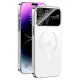 Чехол накладка PC Slim Sapphire MagSafe iPhone 15 Pro Белая (Pearly White)