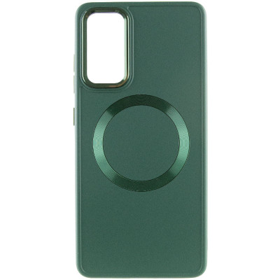 Накладка Bonbon Metal MagSafe Samsung G990 S21 FE Зелений (Army Green)