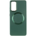 Накладка Bonbon Metal MagSafe Samsung G990 S21 FE Зелений (Army Green)
