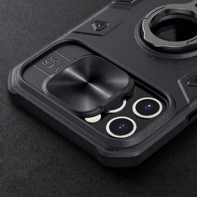 Чехол накладка Nillkin Camshield Armor iPhone 12/12 pro  Чёрная