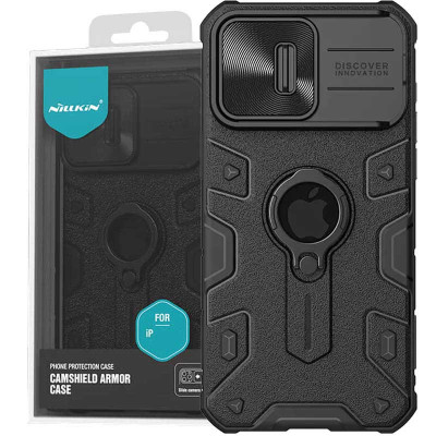 Чехол накладка Nillkin Camshield ArmorPhone 15 Pro Чёрная
