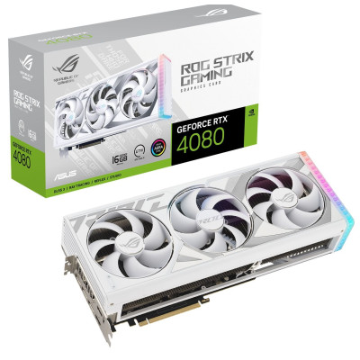 Видеокарта ASUS RTX 4080 ROG STRIX GAMING 16G WHITE, белый