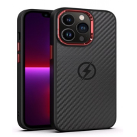 Чехол накладка Alloy Carbon with MagSafe iPhone 14 Pro Max Черная Чехол накладка Alloy Carbon with MagSafe iPhone 14 Pro Max Черная