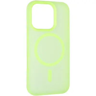 Чехол накладка Smoky MagSafe iPhone 15 Pro Зеленая/Fluorescent Green Чехол накладка Smoky MagSafe iPhone 15 Pro Зеленая/Fluorescent Green